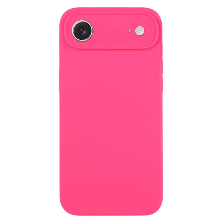 For iPhone Air Pure Color Liquid Silicone Fine Pore Phone Case(Fresh Pink)