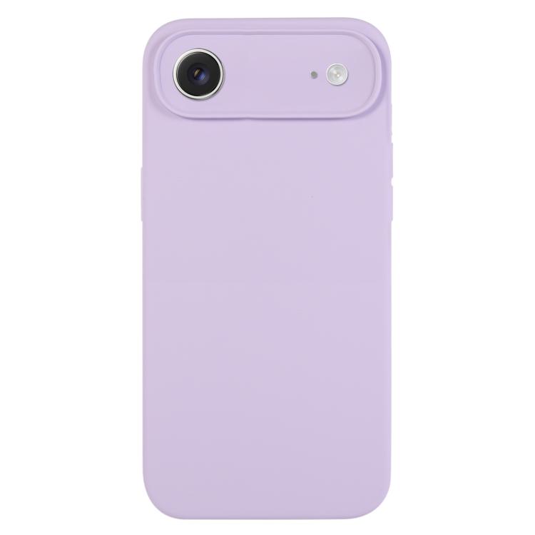For iPhone Air Pure Color Liquid Silicone Fine Pore Phone Case(Lilac Purple)