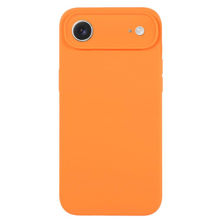 For iPhone Air Pure Color Liquid Silicone Fine Pore Phone Case(Orange)