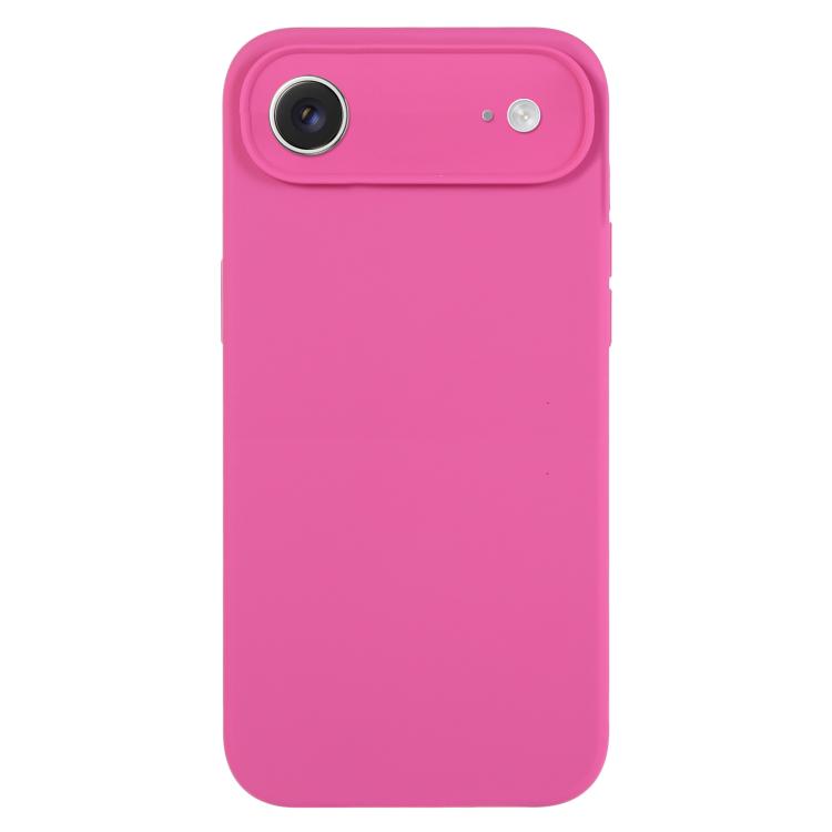 For iPhone Air Pure Color Liquid Silicone Fine Pore Phone Case(Pitaya)