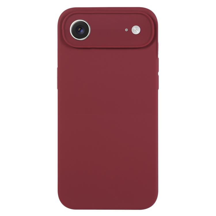 For iPhone Air Pure Color Liquid Silicone Fine Pore Phone Case(Plum)