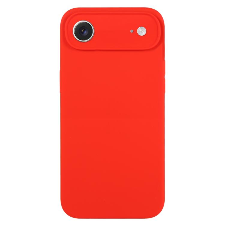 For iPhone Air Pure Color Liquid Silicone Fine Pore Phone Case(Red)