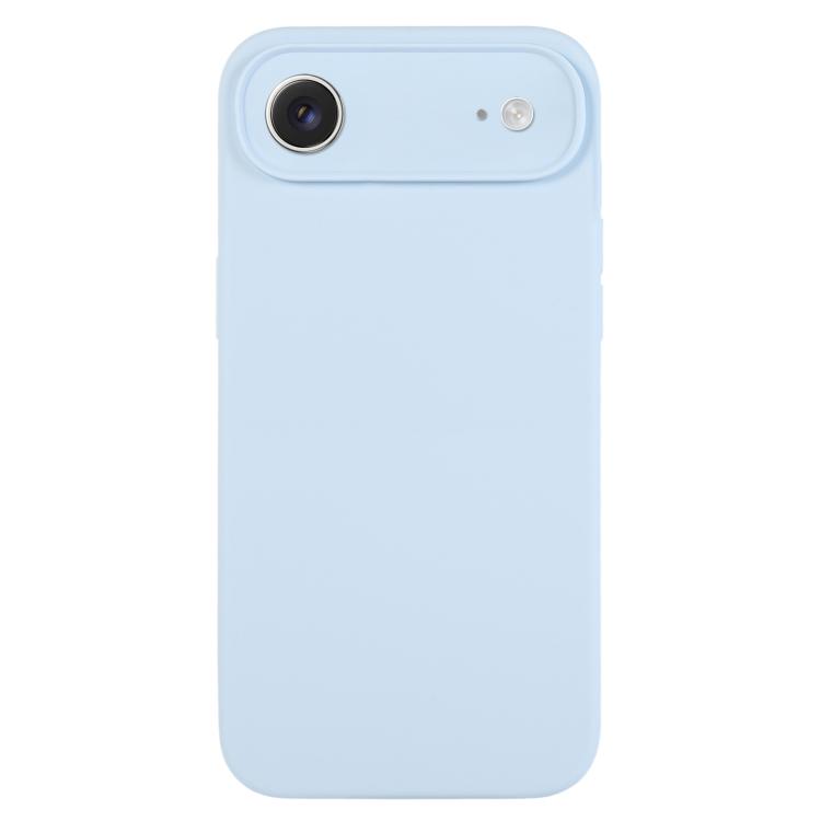 For iPhone Air Pure Color Liquid Silicone Fine Pore Phone Case(Sky Blue)