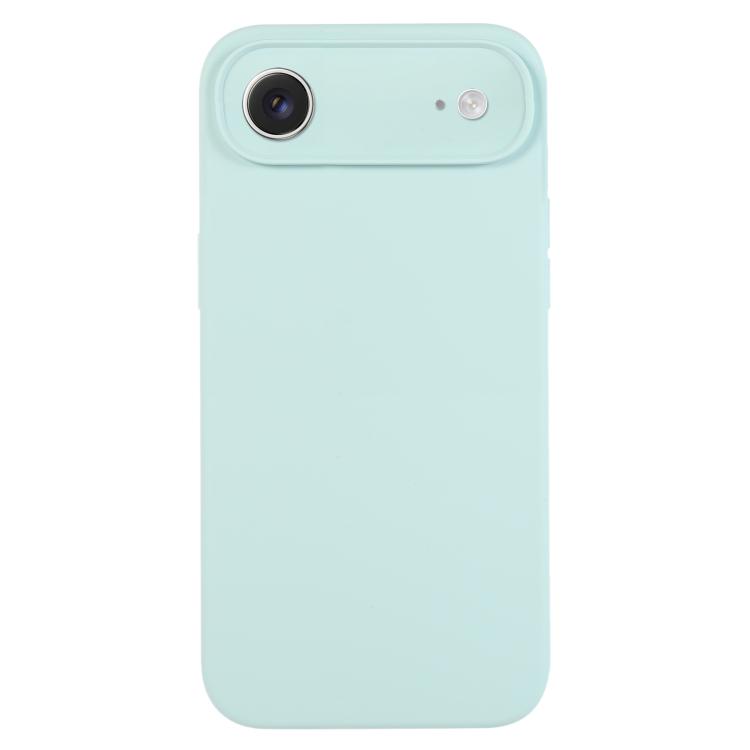 For iPhone Air Pure Color Liquid Silicone Fine Pore Phone Case(Turquoise)