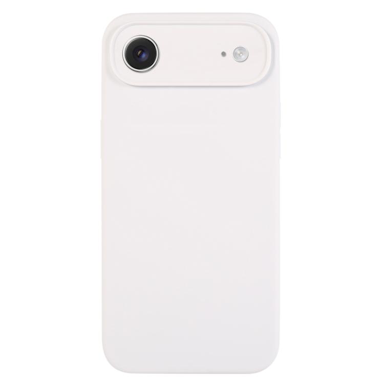 For iPhone Air Pure Color Liquid Silicone Fine Pore Phone Case(White)