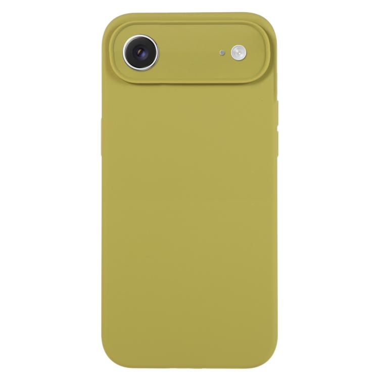 For iPhone Air Pure Color Liquid Silicone Fine Pore Phone Case(Willow Green)