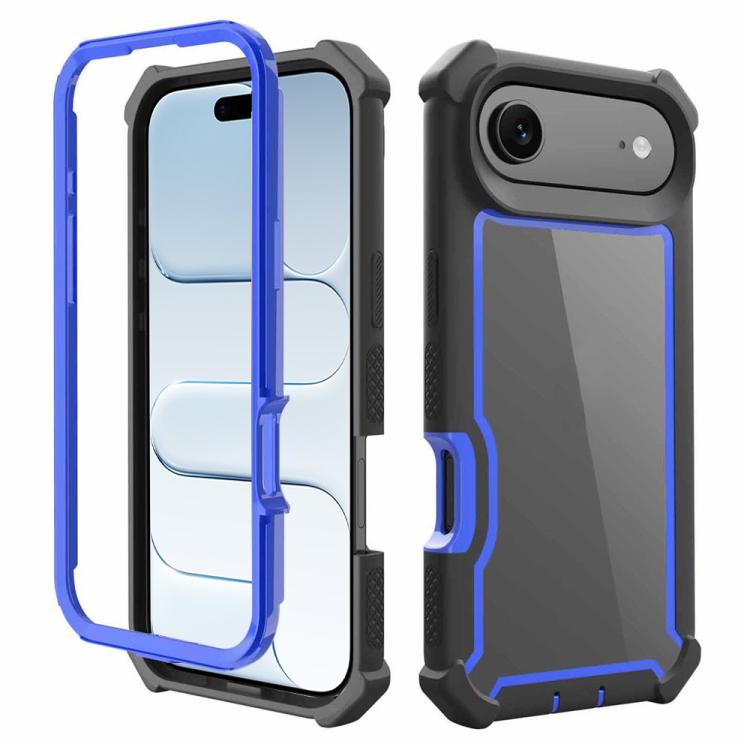 For iPhone Air Reinforced Corner Design TPU + PC Shockproof Phone Case(Blue)