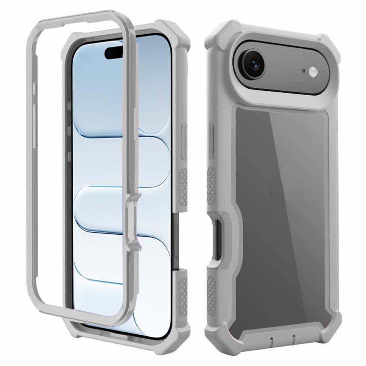For iPhone Air Reinforced Corner Design TPU + PC Shockproof Phone Case(Gray)
