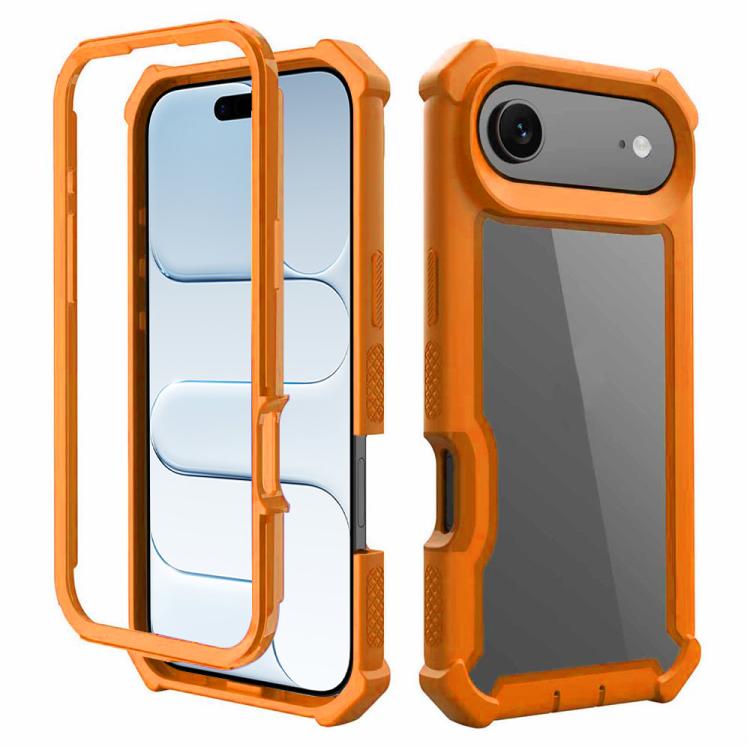 For iPhone Air Reinforced Corner Design TPU + PC Shockproof Phone Case(Orange)