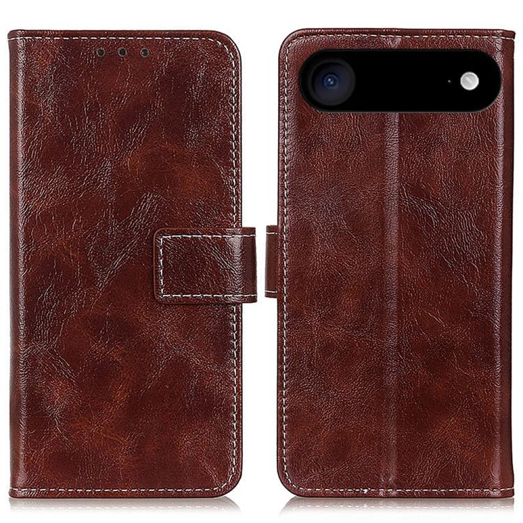 For iPhone Air Retro Crazy Horse Texture Horizontal Flip Leather Phone Case(Brown)
