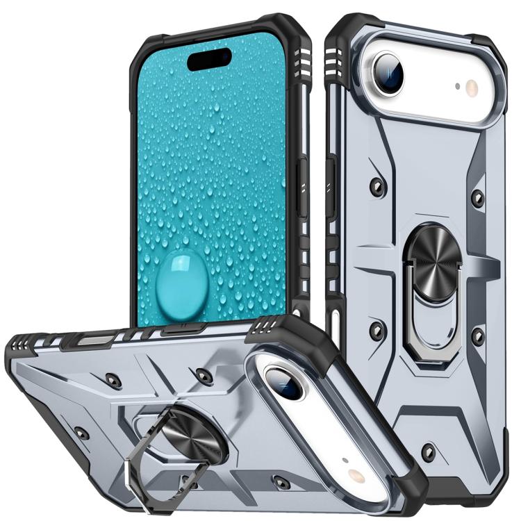 For iPhone Air Ring Holder Phone Case(Grey)