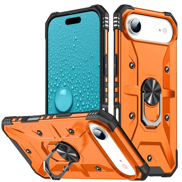 For iPhone Air Ring Holder Phone Case(Orange)