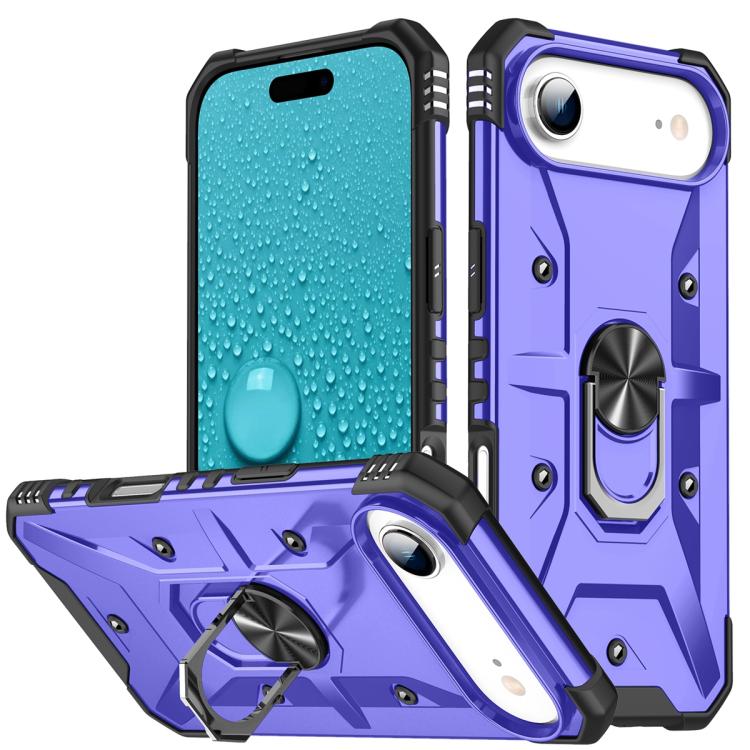 For iPhone Air Ring Holder Phone Case(Purple)