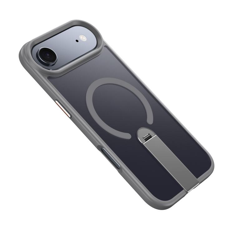 For iPhone Air Rotating Bar Holder Magnetic MagSafe Phone Case(Grey)
