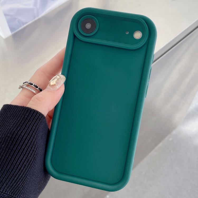 For iPhone Air Shockproof Frame Frosted Precise Hole TPU Phone Case(Deep Blue)