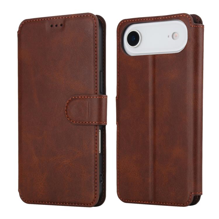 For iPhone Air Shockproof PU + TPU Leather Phone Case(Brown)