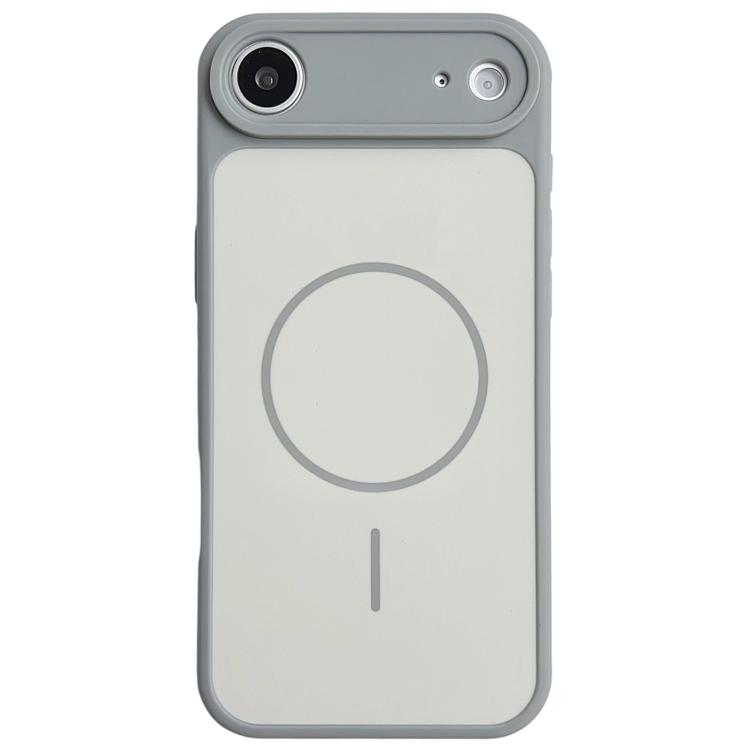 For iPhone Air Skin Feel Color Blocking Cooling Magnetic Phone Case(Beige)