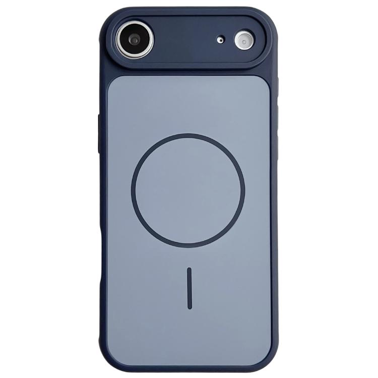 For iPhone Air Skin Feel Color Blocking Cooling Magnetic Phone Case(Royal Blue)