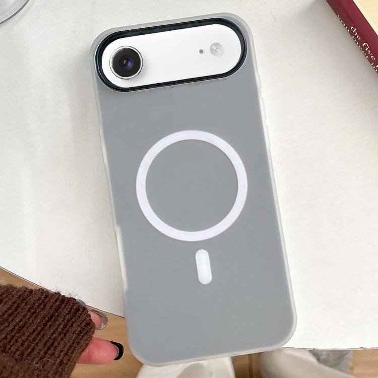 For iPhone Air Skin Feel MagSafe Magnetic PC Hybrid TPU Phone Case(Black)