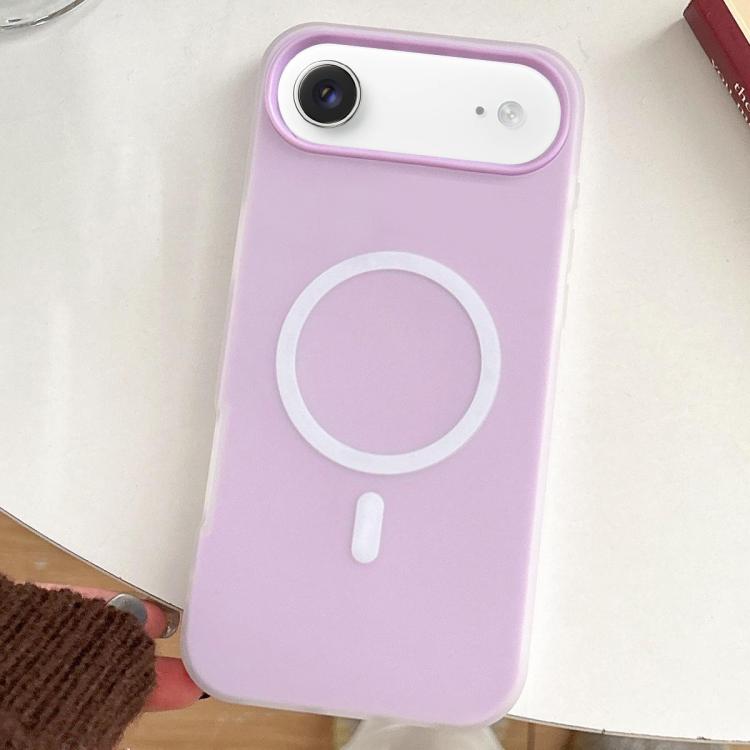 For iPhone Air Skin Feel MagSafe Magnetic PC Hybrid TPU Phone Case(Purple)
