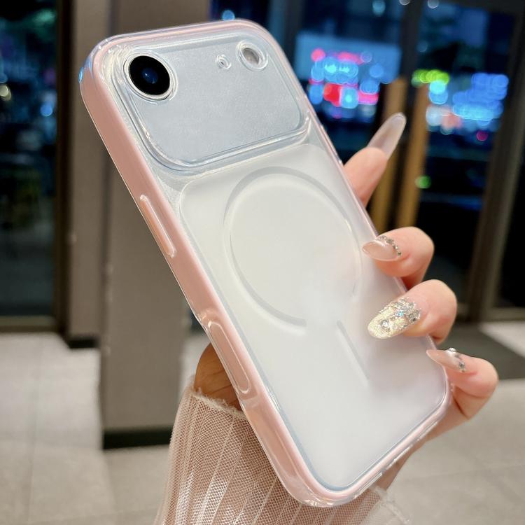 For iPhone Air Skin Feel Matte 2 in 1 Shockproof Phone Case(Pink)