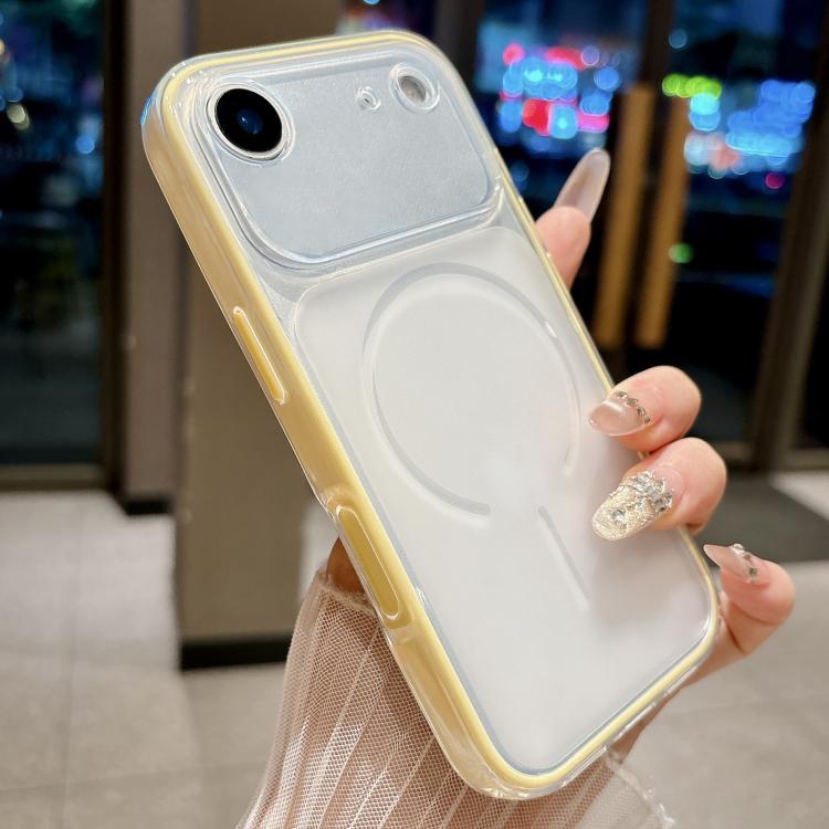 For iPhone Air Skin Feel Matte 2 in 1 Shockproof Phone Case(Yellow)