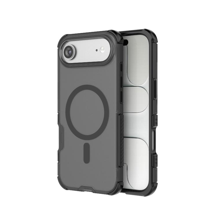 For iPhone Air Skin-friendly Magnetic PC + TPU Hybrid Shockproof Phone Case(Black)