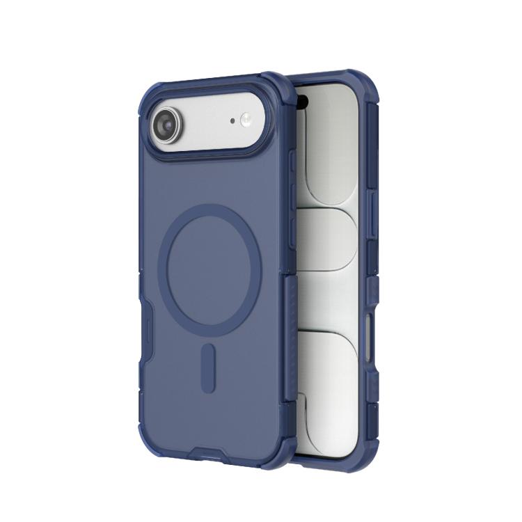 For iPhone Air Skin-friendly Magnetic PC + TPU Hybrid Shockproof Phone Case(Blue)