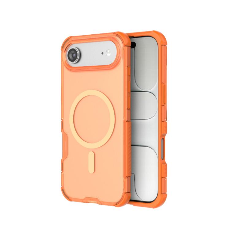 For iPhone Air Skin-friendly Magnetic PC + TPU Hybrid Shockproof Phone Case(Orange)