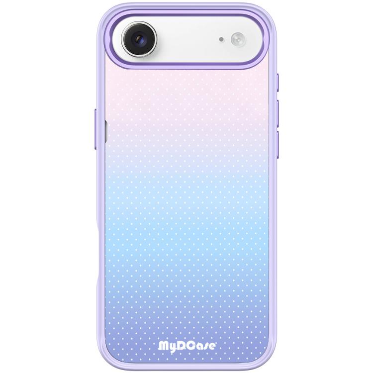For iPhone Air Sky Blue Dots Pattern Magnetic Phone Case(Light Purple)