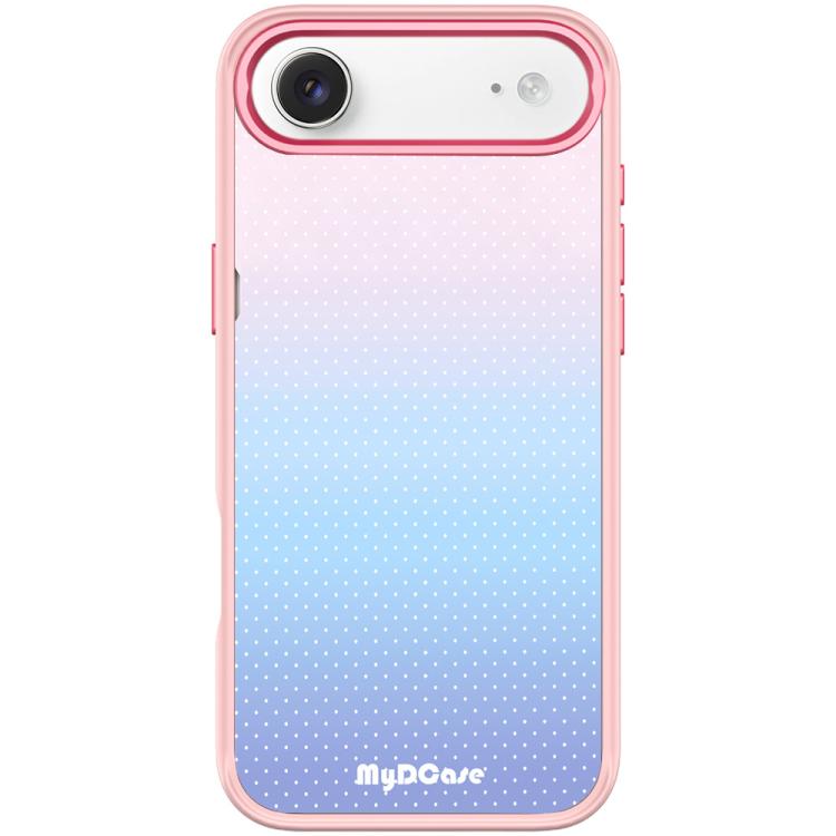 For iPhone Air Sky Blue Dots Pattern Magnetic Phone Case(Pink)