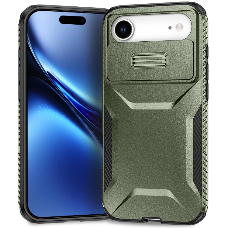 For iPhone Air Sliding Camshield Phone Case(Alpine Green)