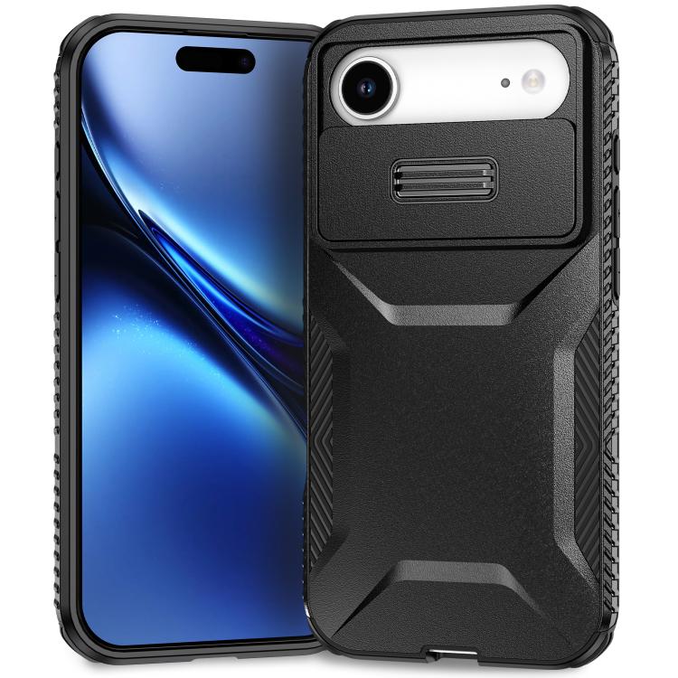 For iPhone Air Sliding Camshield Phone Case(Black)