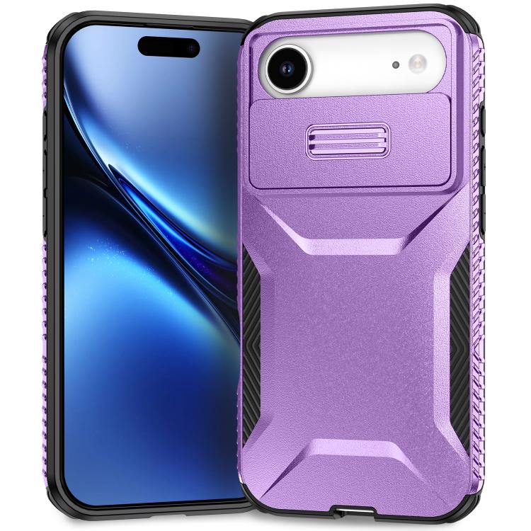 For iPhone Air Sliding Camshield Phone Case(Purple)