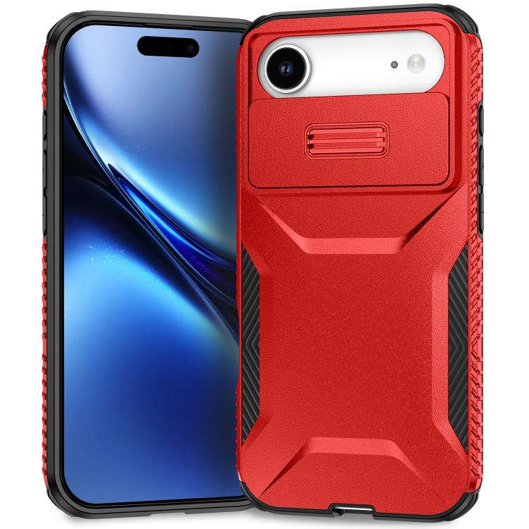 For iPhone Air Sliding Camshield Phone Case(Red)