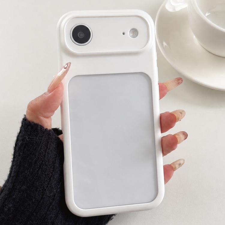 For iPhone Air Soft Color Spray Paint Acrylic TPU Phone Case(White)