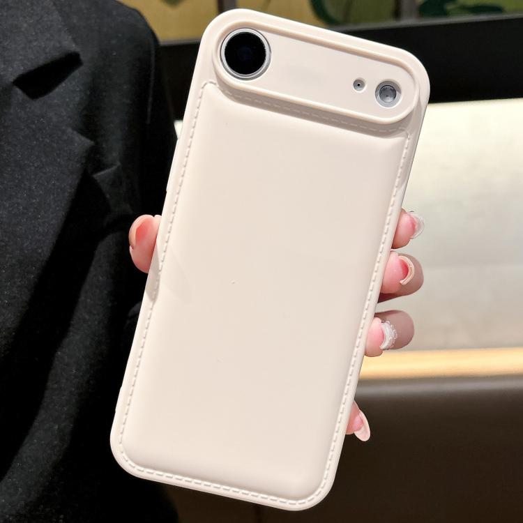 For iPhone Air Solid Color Shockproof Air-Cushion TPU Phone Case(Beige)