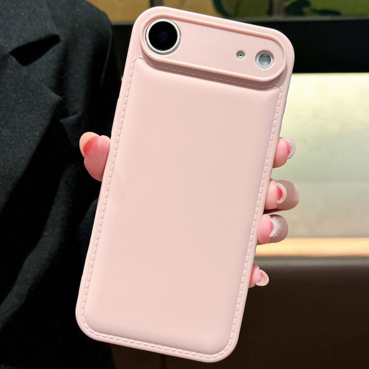 For iPhone Air Solid Color Shockproof Air-Cushion TPU Phone Case(Pink)