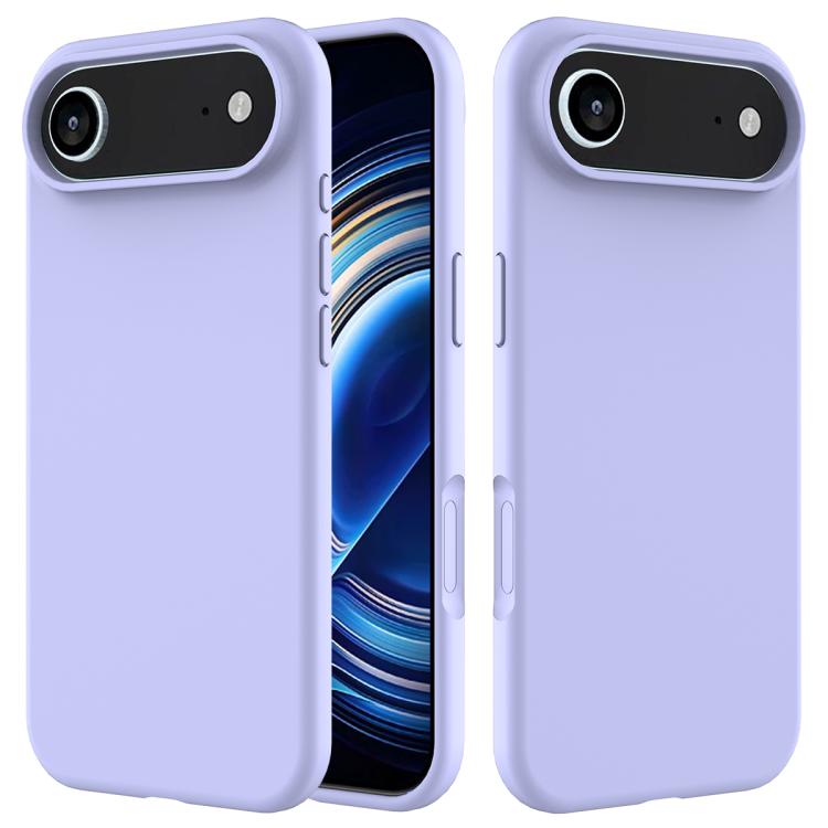 For iPhone Air Solid Color Silicone Phone Case(Purple)