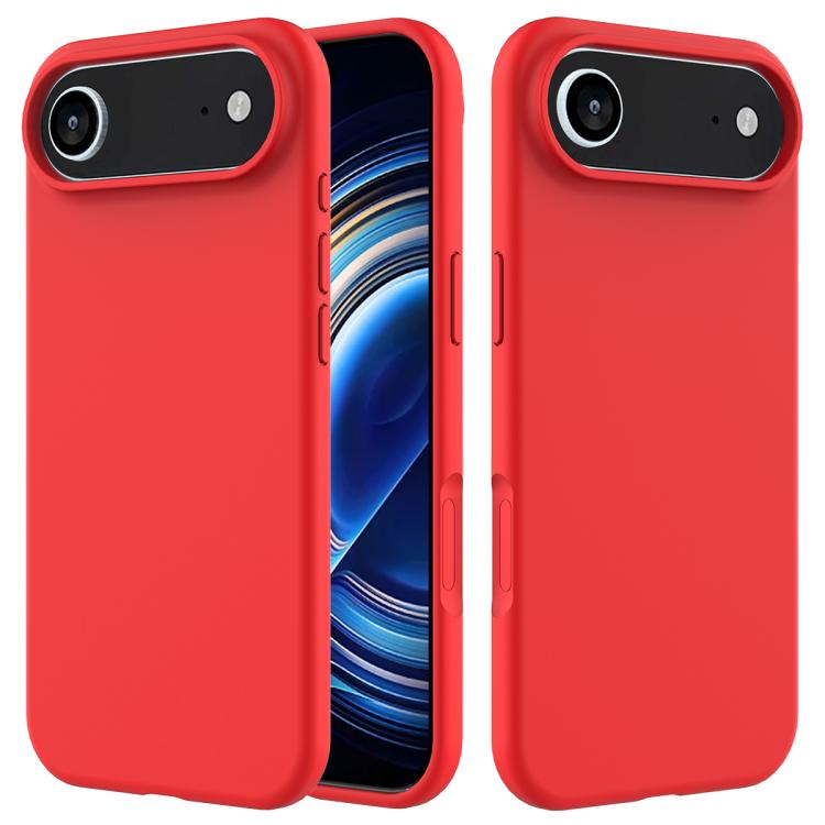 For iPhone Air Solid Color Silicone Phone Case(Red)