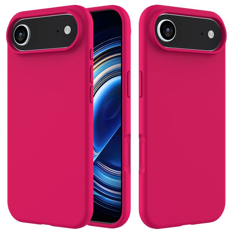 For iPhone Air Solid Color Silicone Phone Case(Rose Red)