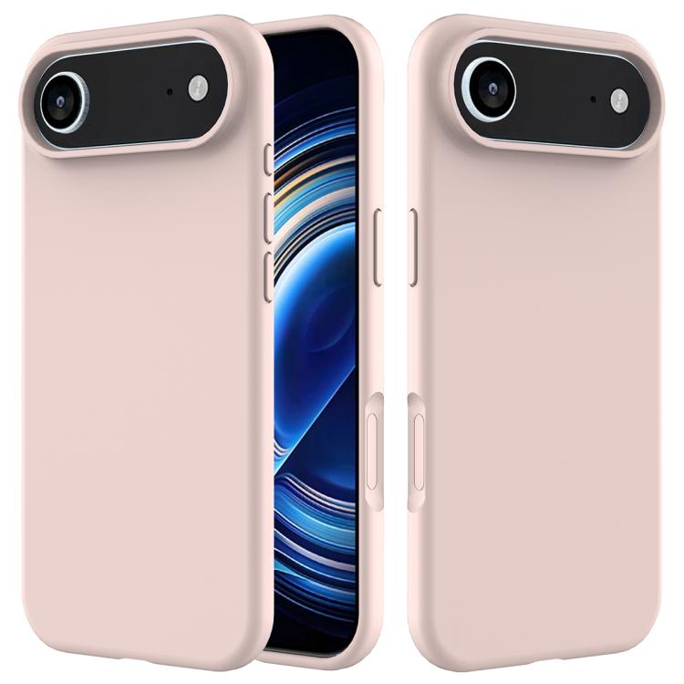 For iPhone Air Solid Color Silicone Phone Case(Sand Pink)
