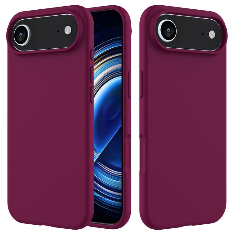For iPhone Air Solid Color Silicone Phone Case(Violet)