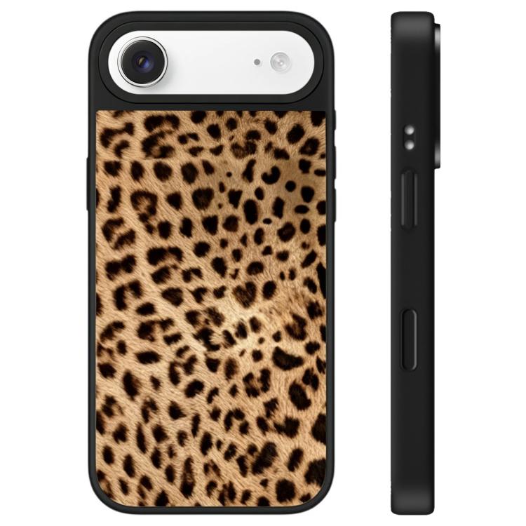 For iPhone Air Stars Leopard Series Pattern Camera Control Button Mirror Phone Case(Brown Panthera Onca)