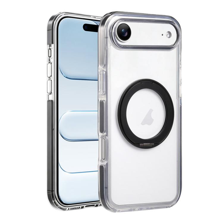 For iPhone Air Stress Relief Holder Magnetic Phone Case(Black)