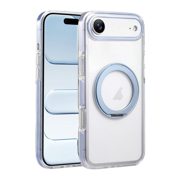 For iPhone Air Stress Relief Holder Magnetic Phone Case(Sky Blue)