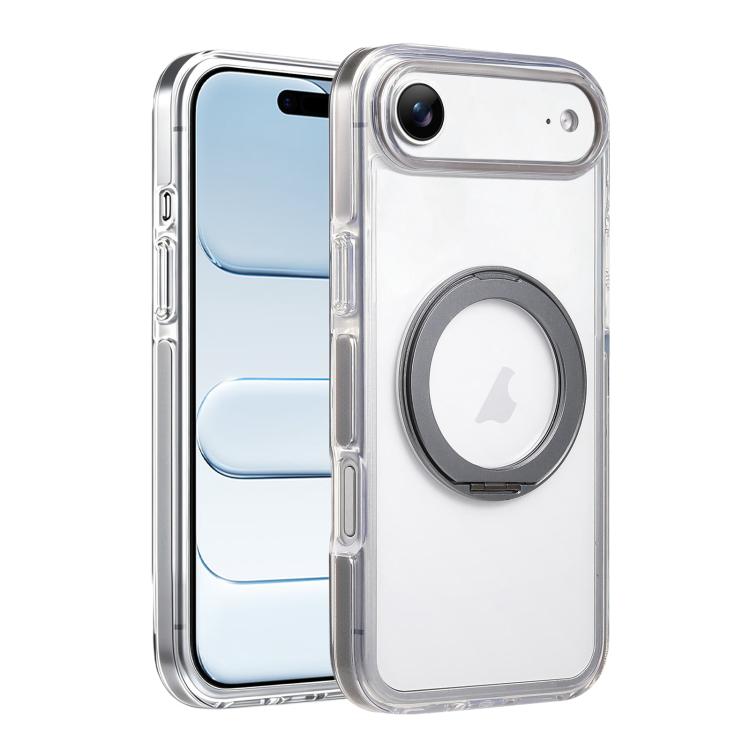 For iPhone Air Stress Relief Holder Magnetic Phone Case(Titanium Grey)