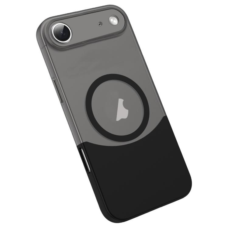For iPhone Air Tenon-and-mortise Splicing Magnetic PC Phone Case(Black)