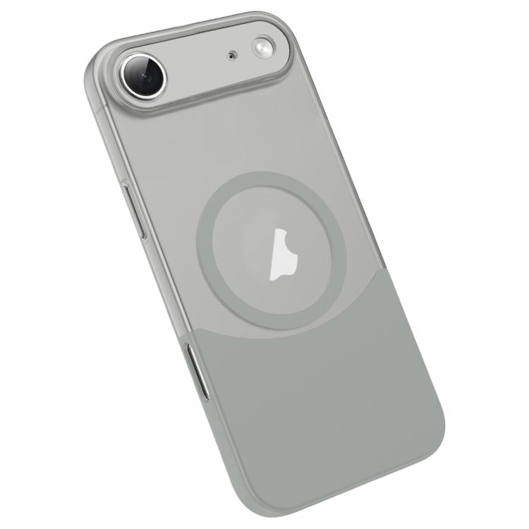 For iPhone Air Tenon-and-mortise Splicing Magnetic PC Phone Case(Grey)