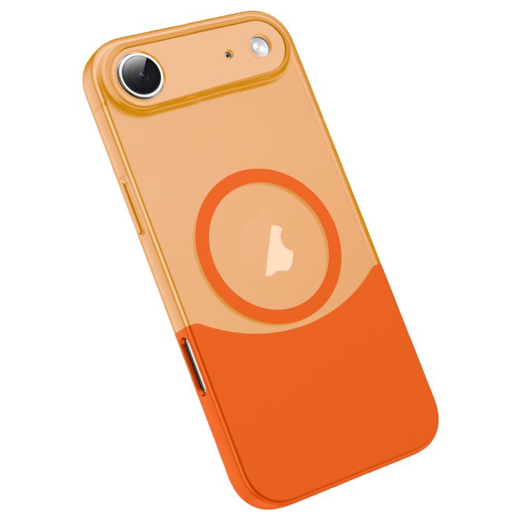 For iPhone Air Tenon-and-mortise Splicing Magnetic PC Phone Case(Orange)